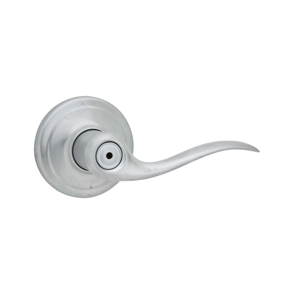 Kwikset Tustin Lever Privacy Door Lock with New Chassis with 6AL Latch and RCS Strike Satin Chrome Finish 730TNL-26D - main